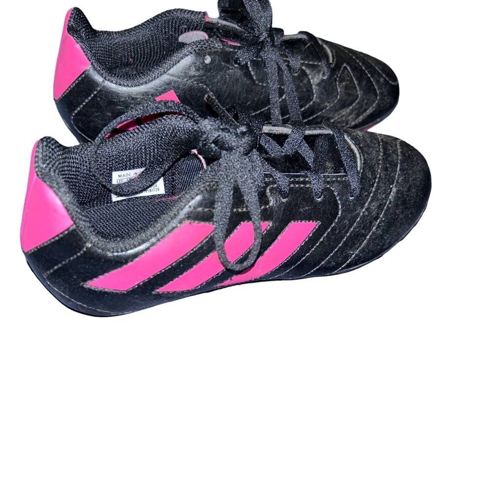 Adidas Goletto VII Firm Ground hot pink black soccer Cleats kids size 11